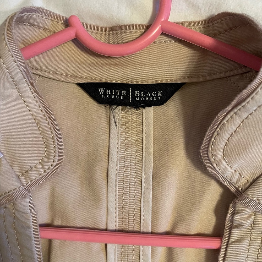 White House Black Market Cream Jacket for Women - Picture 3 of 3